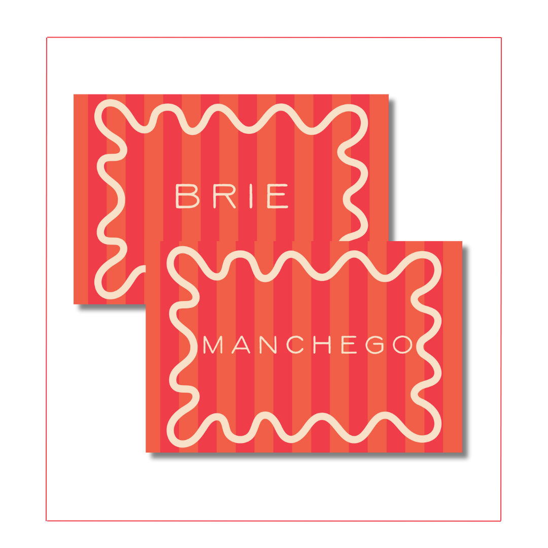 Maximalist Orange & Red Label Cards