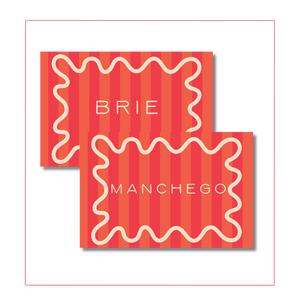 Maximalist Orange & Red Label Cards
